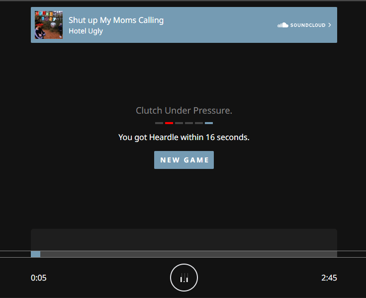 Guess the song correctly=